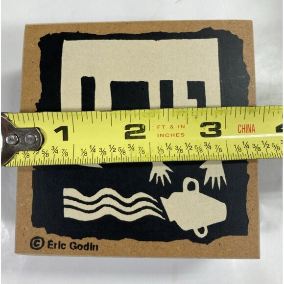 Hubertoucourt Eric Godin Aquarius Wood Trinket Box - Picture 7 of 7